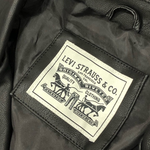 Levi's Faux Leather Asymmetrical Motorcycle Jacket - Picture 5 of 10